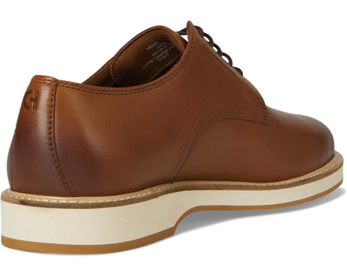 Туфли Cole Haan Morse Grand Plain Toe Oxfords с гладким носком и двойной строчкой