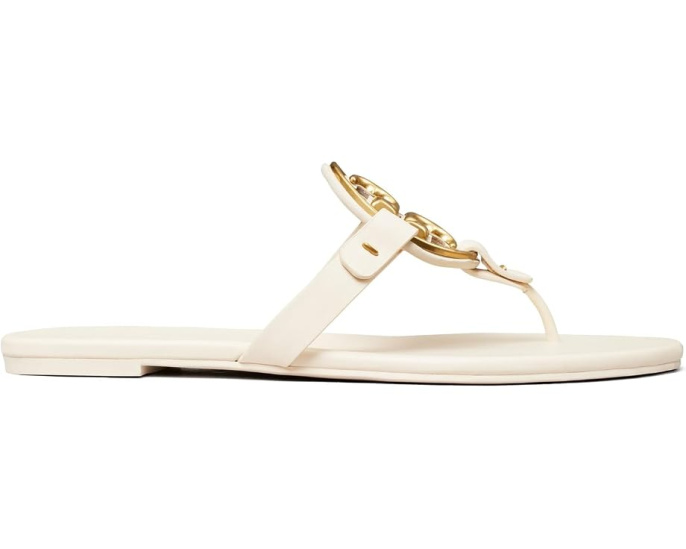 Tory Burch сандалии Metal Miller Soft с металлическим блеском