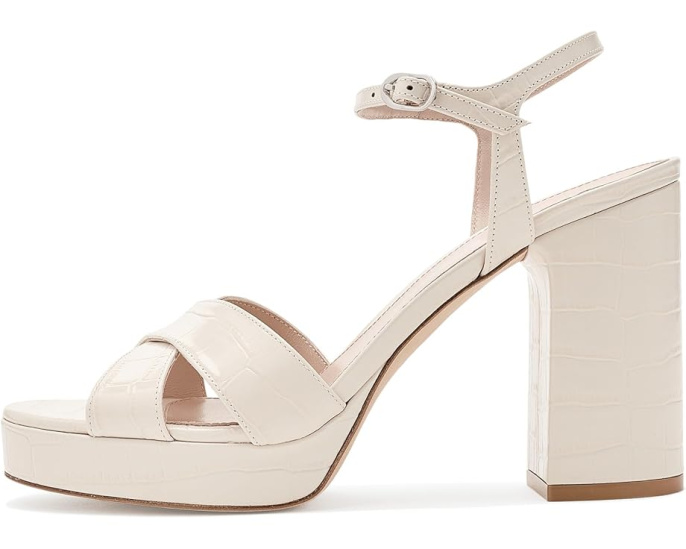 Сандалии Stuart Weitzman Dayna Platform на платформе и квадратном каблуке