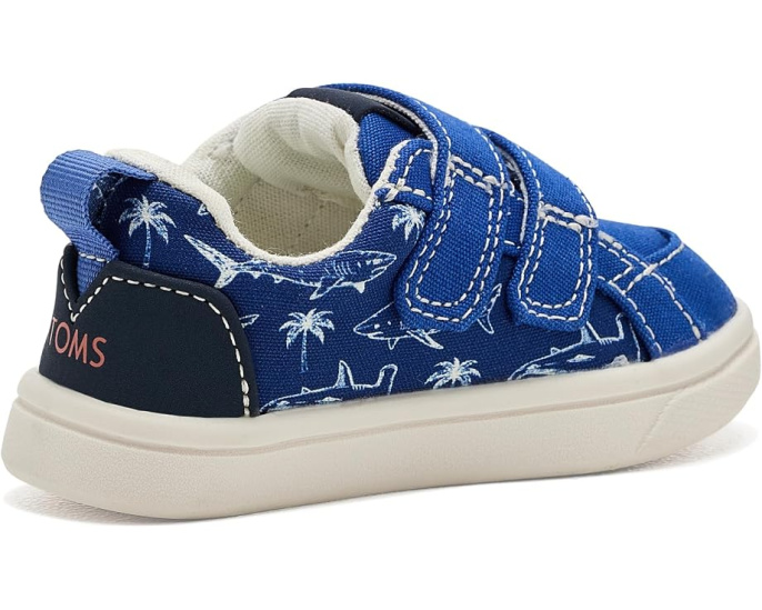 Кроссовки TOMS Cruz Double Strap с принтом акулы голубые