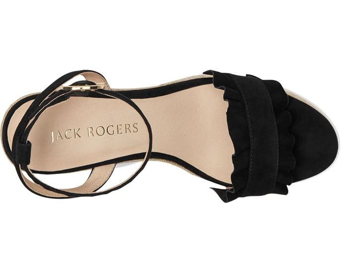 Босоножки на платформе Rozette Ruffle Wedge с рюшами и регулируемой пряжкой от Jack Rogers