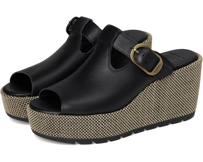 Сандалии SOREL Sunpeak Wedge Slide с мысом пепе и каблуком-клин