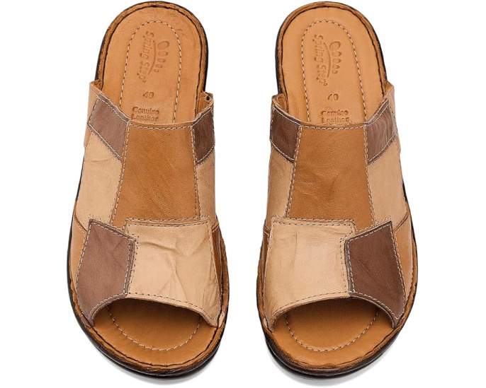 Сандалии Spring Step Nivara из кожи с платформой под дерево