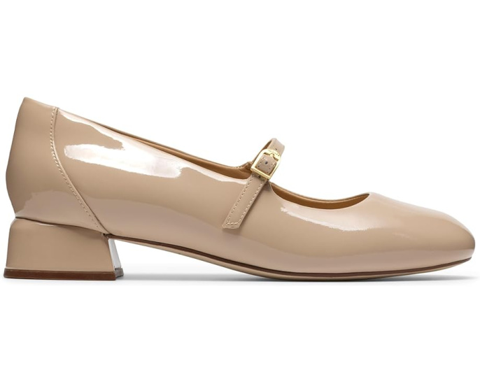 Туфли Clarks Daiss 30 Bar из лаковой кожи с ремешком и каблуком 30 мм