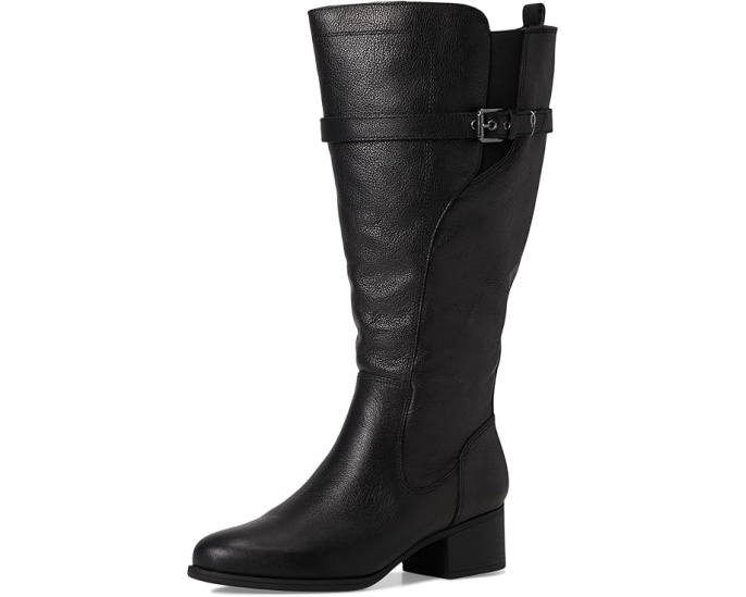 Высокие сапоги Naturalizer Kenna Extra Wide Calf до колена с ремнем и пряжкой