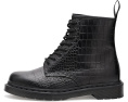 Ботинки Dr. Martens 1460 Croco с тиснением под крокодила на платформе
