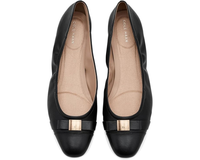 Балетки Cole Haan Go-To Tova Bow с бантом из кожи