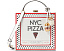 Сумка Kate Spade New York Slice Printed в виде коробки для пиццы с ручкой сверху