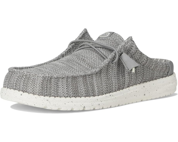 Кроссовки Hey Dude Wally Slip Stretch Sox с эластичными шнурками и технологией Flex & Fold