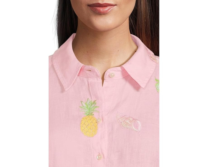 Рубашка Sea View Button-Down от Lilly Pulitzer из льна