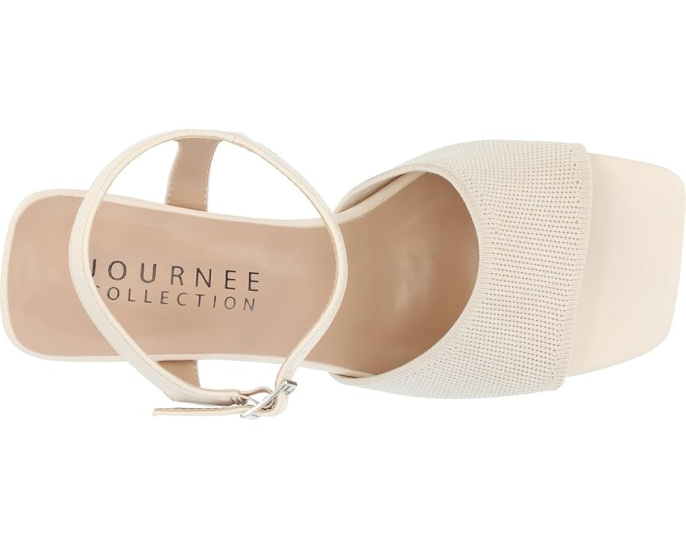 Сандалии Journee Collection Evylinn на платформе с квадратным носком и ремешком