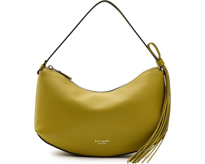 Сумка через плечо Loop Pebbled Leather Shoulder Bag с бахромой от Kate Spade New York