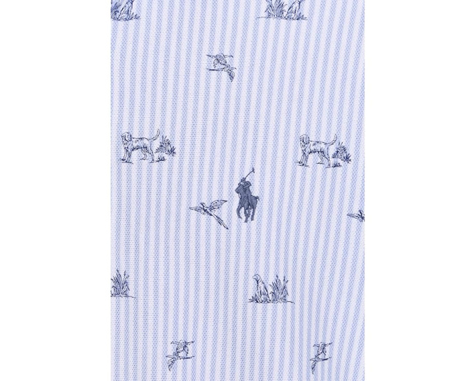 Поло с принтом из сетчатого трикотажа Polo Ralph Lauren