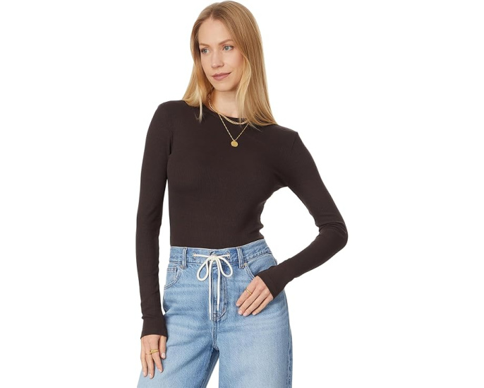Лонгслив Madewell Modal Rib с длинными рукавами