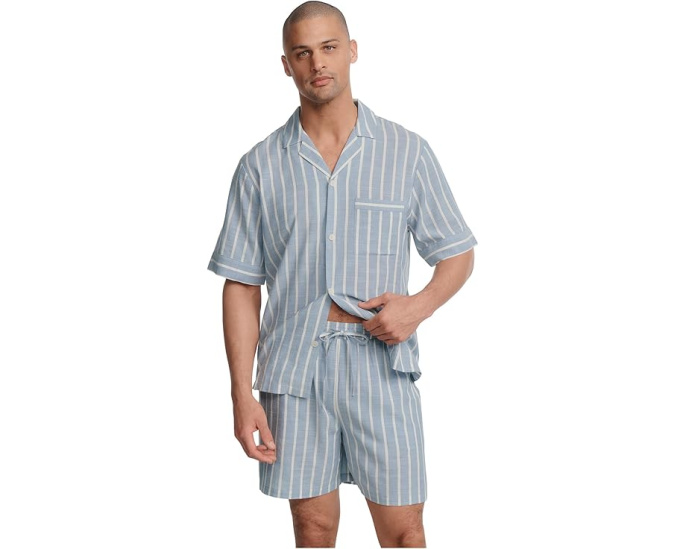 Eberjey пижама Nautico Shorts Pj Set в полоску