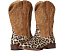 Детские ковбойские сапоги Roper Kids Glitter Leopard с леопардовым принтом