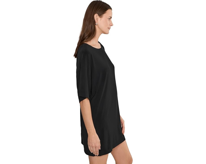Платье-квадрат Norma Kamali Short Sleeve Boxy Mini Dress с коротким рукавом