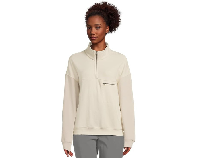 Куртка Columbia Bugasweat Half Zip с пониженной проймой и карманом на молнии на груди