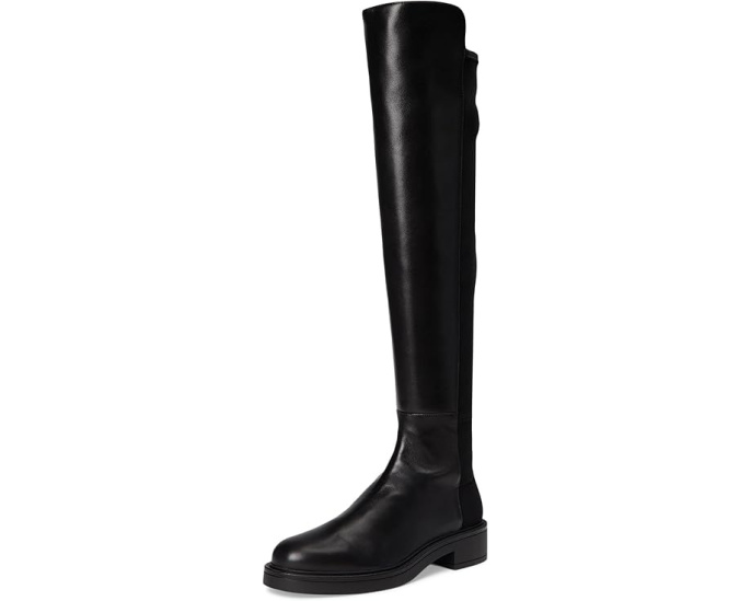 Ботинки Stuart Weitzman 5050 Celia из замши с квадратным каблуком