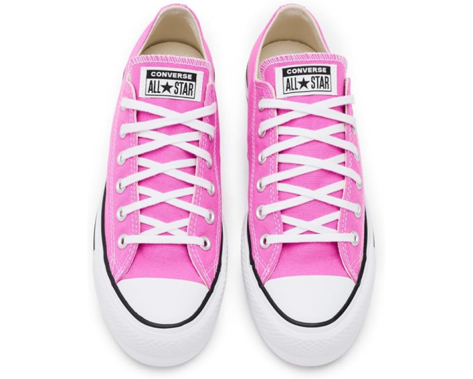 Кроссовки Converse Chuck Taylor All Star Lift Platform Low Top с платформой и круглым носком