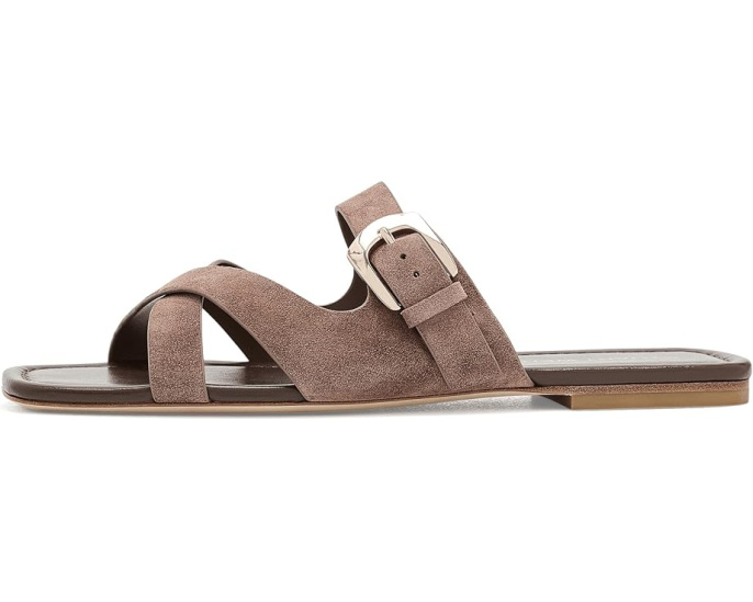 Stuart Weitzman шлепанцы Sai Slide с регулируемой пряжкой