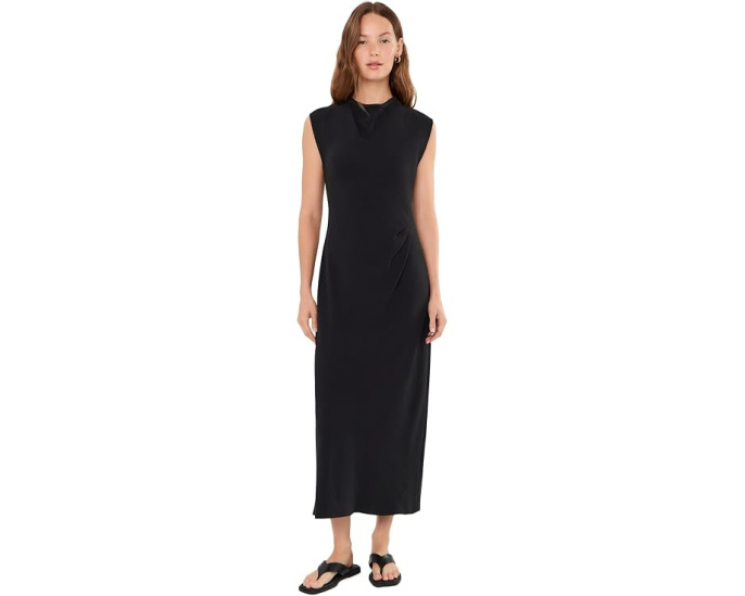 Платье Vince Draped с воротником-хомутом