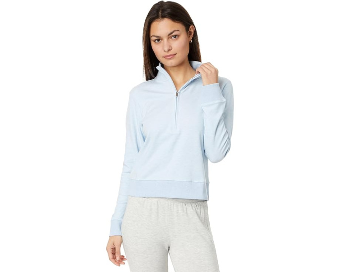 Толстовка TravisMathew Cloud 1/2 Zip из мягкой ткани Cloud с полузастежкой