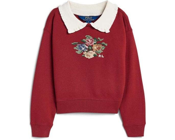 Флисовая рубашка поло Polo Ralph Lauren с цветочным узором
