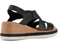 Сандалии Clarks Kidiki Sun на клиновидном каблуке из нубука