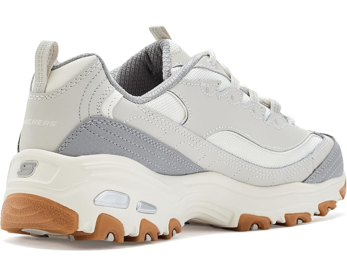 Кроссовки Skechers D'Lites Popular Vote серые на шнуровке
