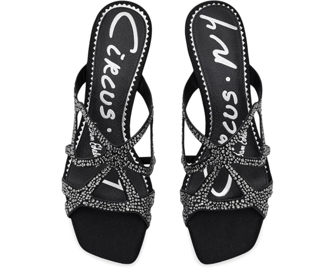 Сандалии Justine от Circus NY by Sam Edelman с котячьим каблуком и декором