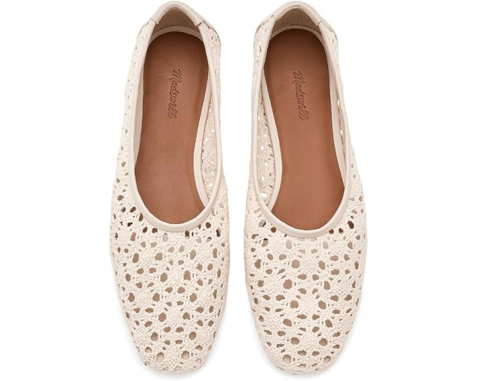 Балетки Sage Ballet Flat вязаные крючком Madewell