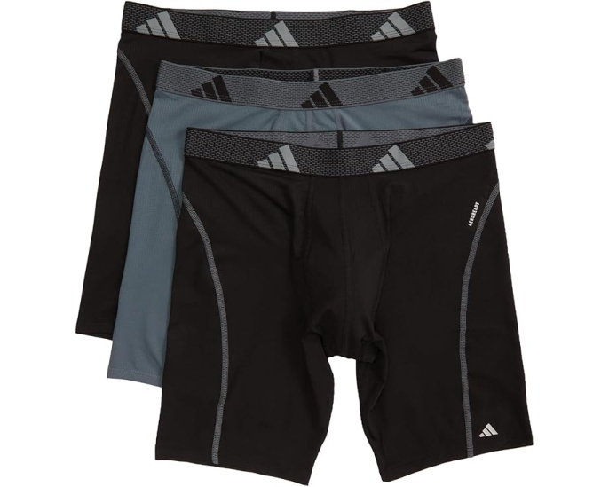 Набор из 3 длинных боксеров Adidas Performance Mesh