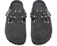Кломпы Birkenstock Boston с заклепками из замши
