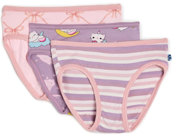 Набор из 3 трусиков Kickee Pants Kids для девочек с защитой UPF 50+