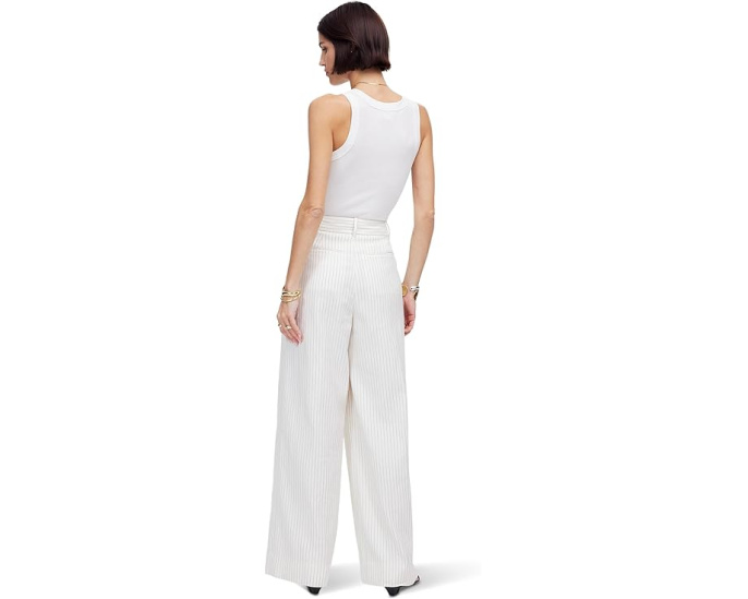 Madewell Superwide Harlow Pinstripe - Cotton Polyester с высоким поясом