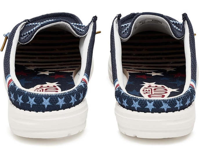 Слипоны Wally Slip Americana от Hey Dude с технологией Flex & Fold