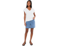 Garment Dyed Terry V-Neck Top