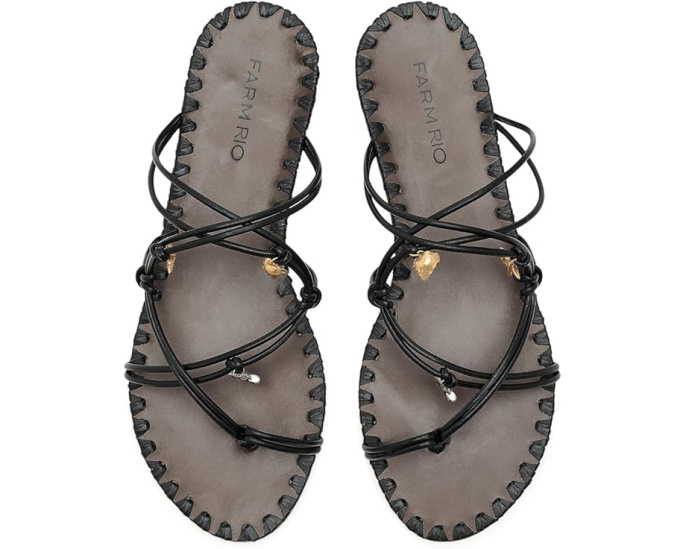 Босоножки Sea Flat Sandals от FARM Rio с подвесками