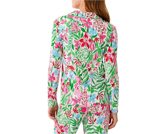 Пижамная блуза Lilly PJ Knit с длинными рукавами и пуговицами