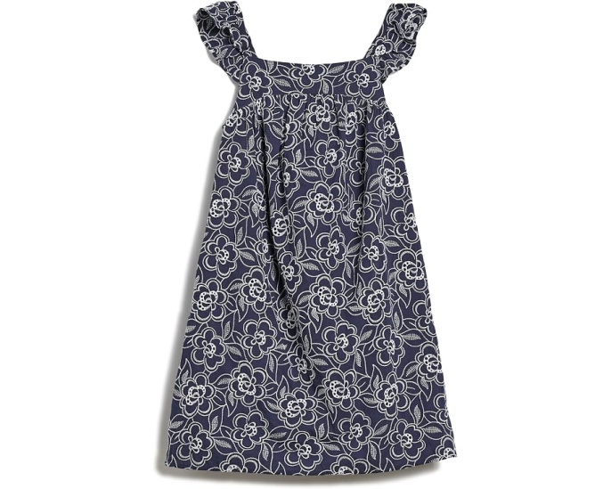 Платье Janie and Jack Bold Eyelet Swing с вышивкой Navy Blue для девочек