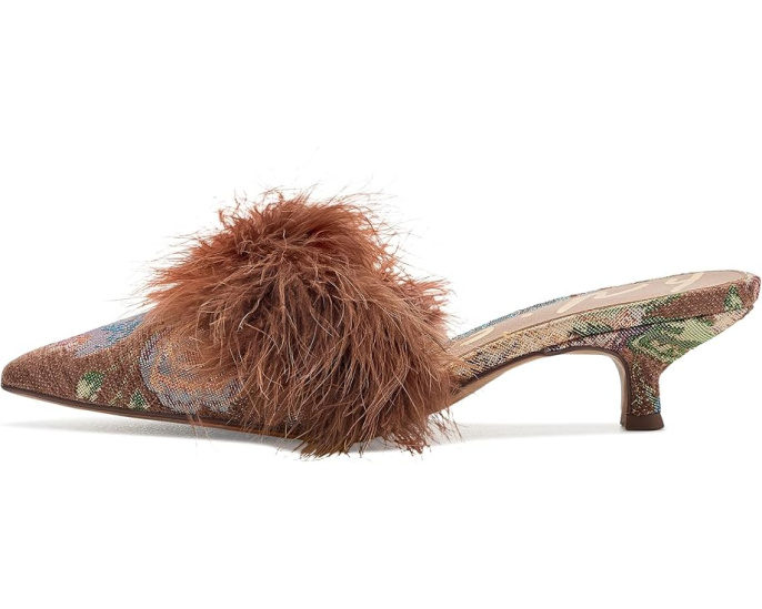 Мюли Gemma Fluff от Circus NY by Sam Edelman с перьями на шпильке