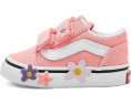 Vans Old Skool V Flower кроссовки с цветочной вышивкой для малышей