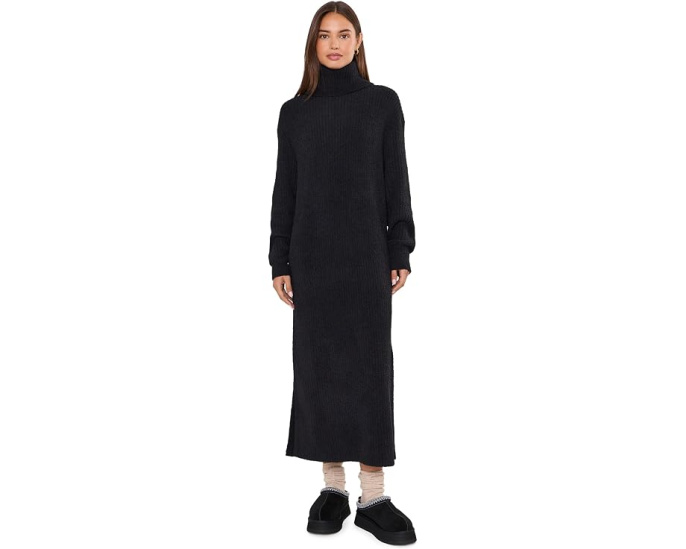UGG Atlie водолазка в рубчик макси платье Cozy Knit
