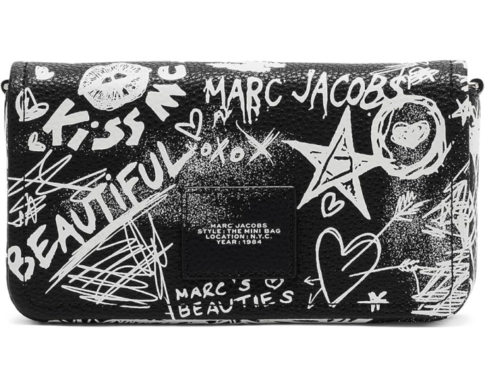 Мини-сумка Marc Jacobs The Punk Scribble с дерзким принтом