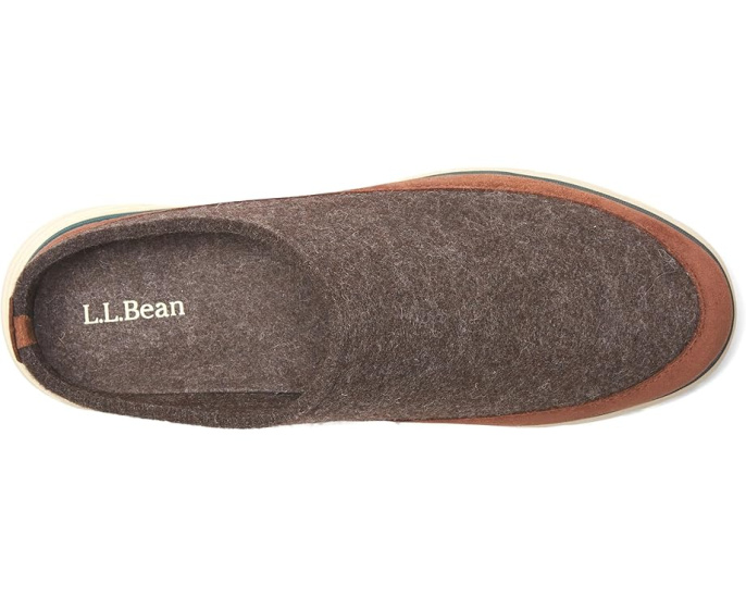 Тапочки-клоги L.L.Bean Downeast из шерсти с подошвой VertoGrip