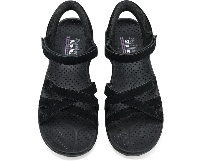 SKECHERS сандалии Reggae Natural Poise Hands Free с перекрестными ремешками