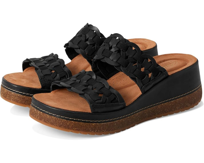 Сандалии-мюли Clarks Kassanda Mule с плетеной платформой