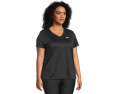 Under Armour футболка Tech Short Sleeve V-Neck Solid с V-образным вырезом и короткими рукавами
