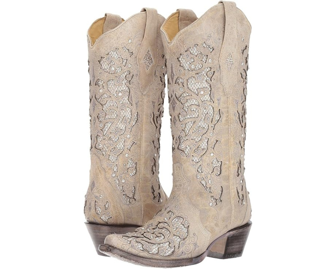 Ковбойские сапоги Corral Boots A3322 с кристаллами и тиснением